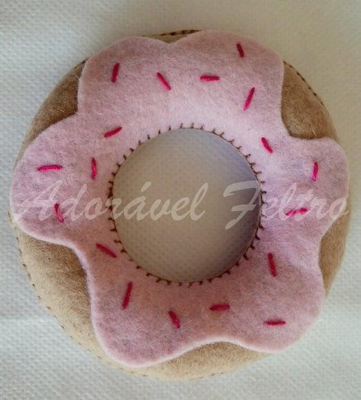 Kit 3 Donuts em feltro - 10cm