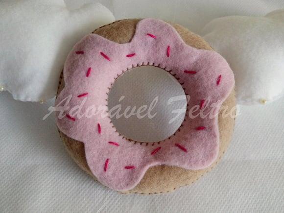 Kit 3 Donuts em feltro - 10cm