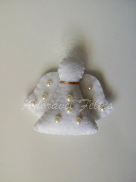 Kit 3 Enfeites para Árvore de Natal Anjo