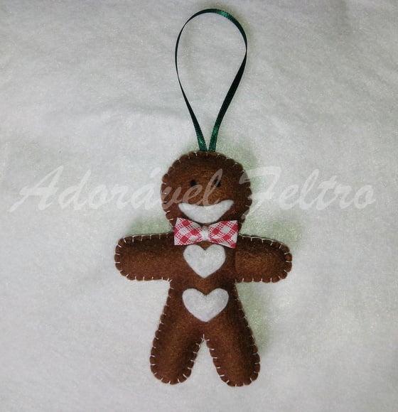 Kit 3 Enfeites para Árvore de Natal-boneco Biscoito