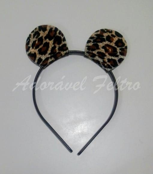 Kit 3 Tiaras Orelhas de Guaxinim
