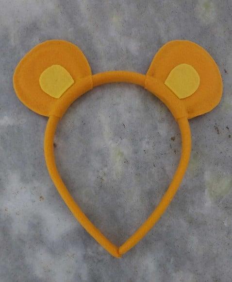 Kit 3 Tiaras Orelhas de Urso (encapada)