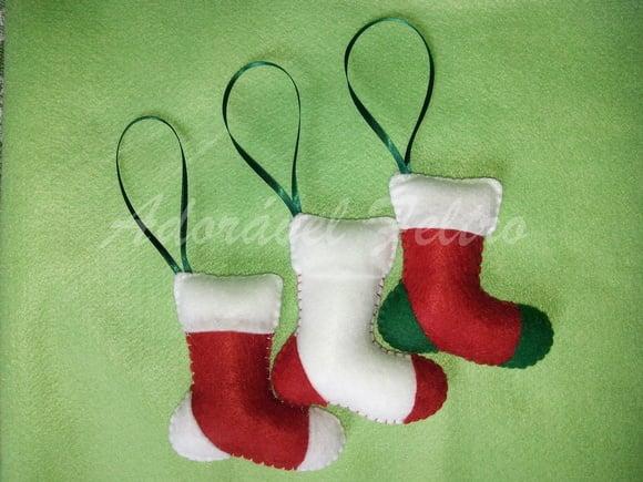 Kit com 8 enfeites para Árvore de Natal