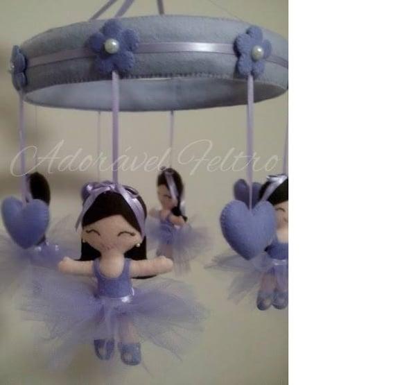 Lindo Móbile Boneca Bailarina (Aro 25cm)
