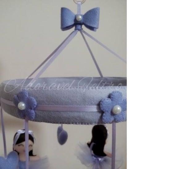 Lindo Móbile Boneca Bailarina (Aro 25cm)