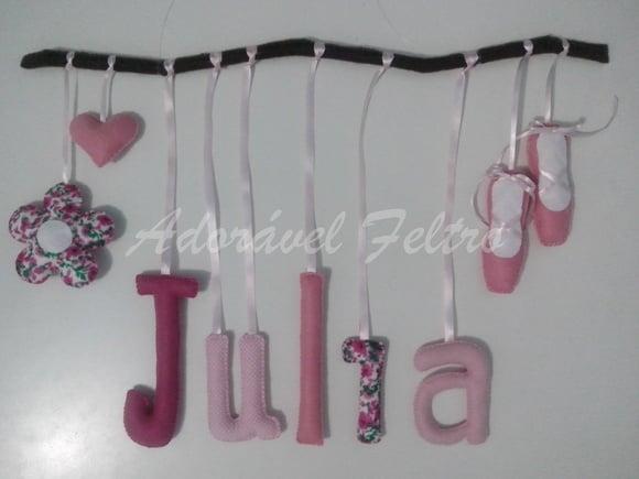 Móbile Letras no Galho(Bailarina)