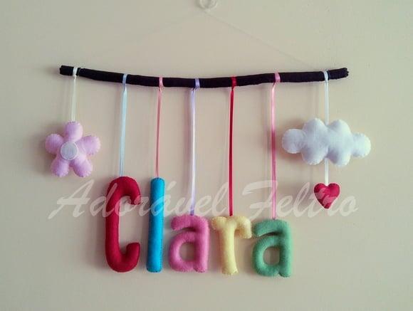 Móbile Letras no Galho