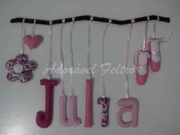 Móbile Letras no Galho(Bailarina)