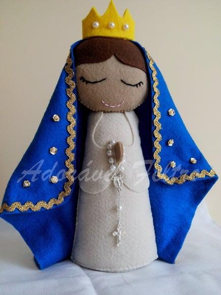 Nossa Sra. Aparecida em feltro-25cm