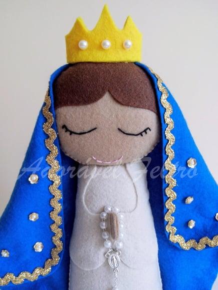 Nossa Sra. Aparecida em feltro-25cm