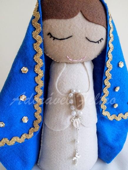 Nossa Sra. Aparecida em feltro-25cm