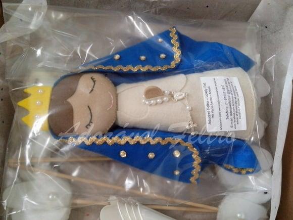 Nossa Sra. Aparecida em feltro-25cm