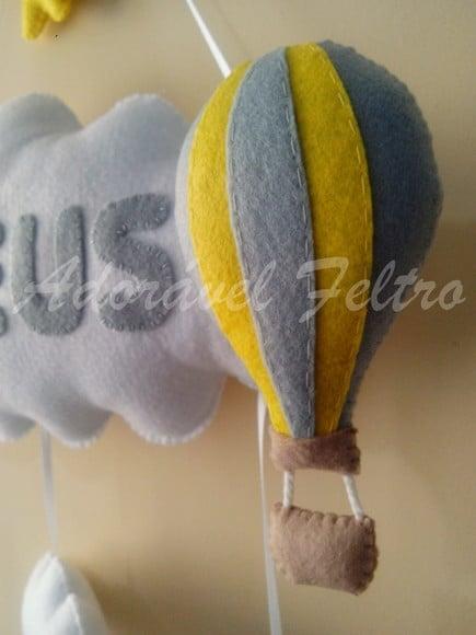 Porta Maternidade Nuvens e Balão