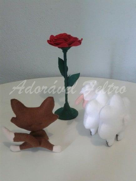 Raposa em feltro - 16cm