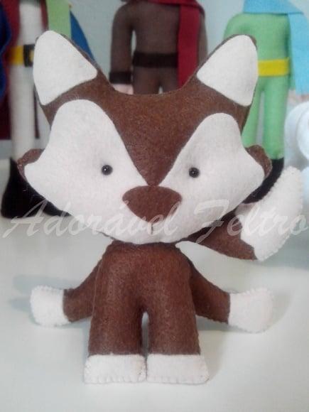 Raposa em feltro - 16cm