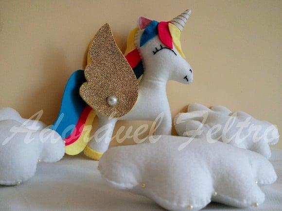 Unicórnio em Feltro
