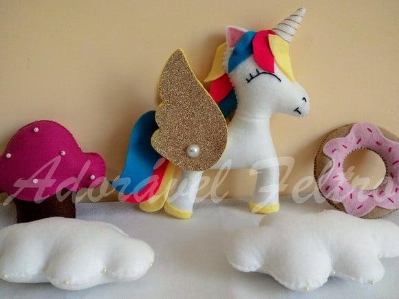 Unicórnio em Feltro