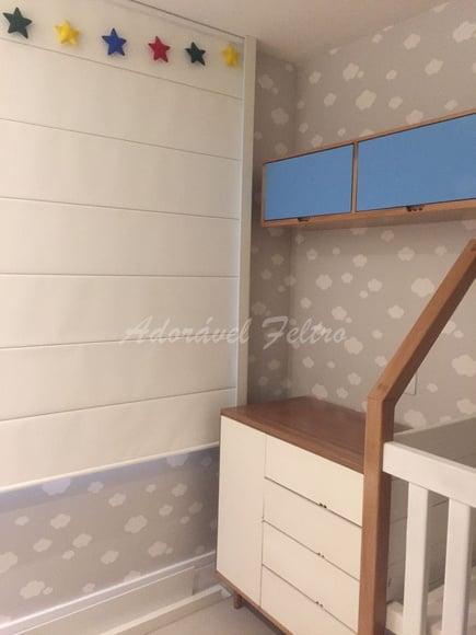Varal Estrelas em Feltro - 2,5m