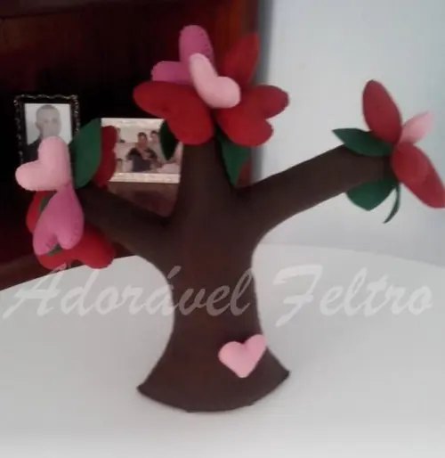 Árvore do Amor - Árvore Corações 35cm