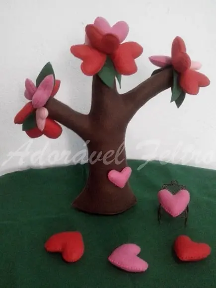 Árvore do Amor - Árvore Corações 35cm