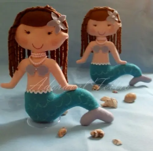 Boneca Sereia em Feltro