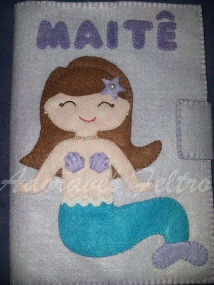 Capa Carteira de Vacinas Sereia