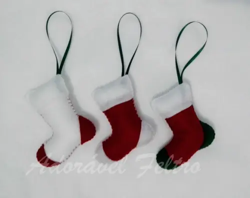 Enfeite de Natal-Meia do Papai Noel
