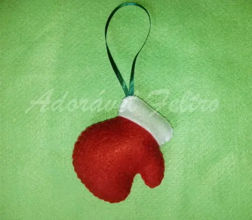 Enfeite Luva do Papai Noel