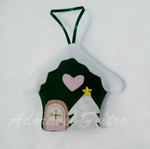 Enfeite natalino Casinha do Papai Noel