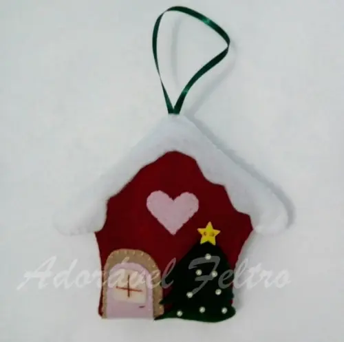 Enfeite natalino Casinha do Papai Noel