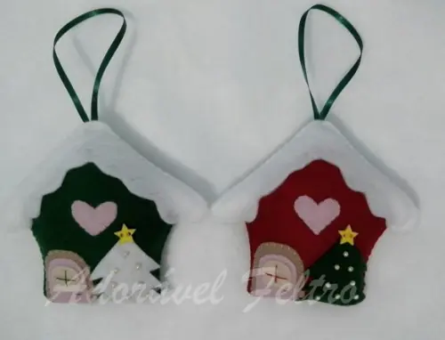 Enfeite natalino Casinha do Papai Noel