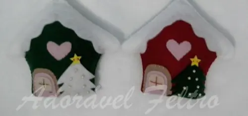 Enfeite natalino Casinha do Papai Noel