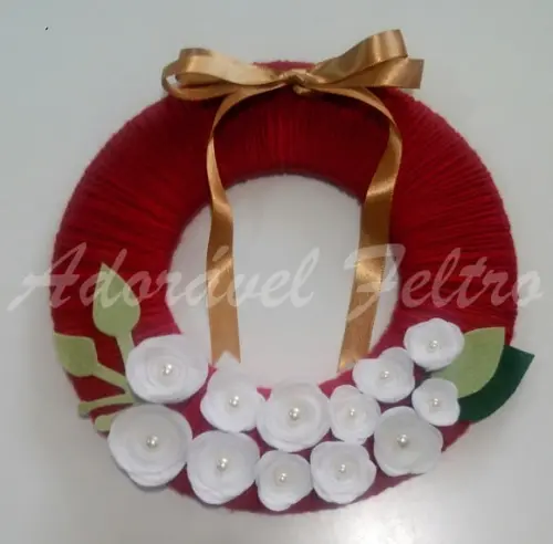 Guirlanda de Natal e Réveillon Branca