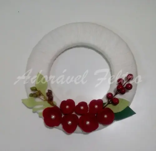 Guirlanda de Natal Réveillon Branca