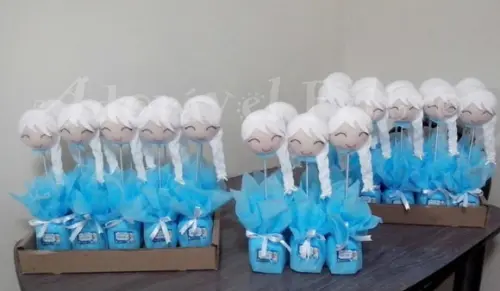 Kit 2 Centros de Mesa Elsa - Frozen