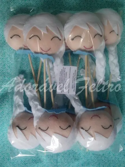 Kit 2 Centros de Mesa Elsa - Frozen