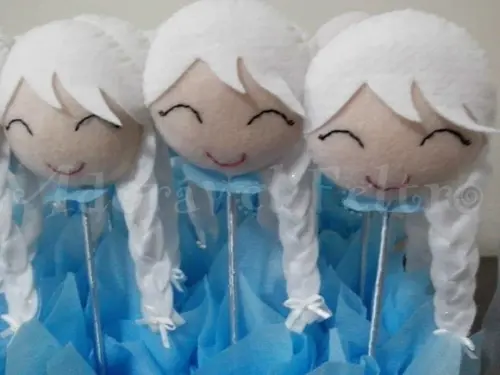 Kit 2 Centros de Mesa Elsa - Frozen
