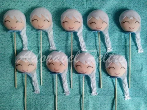 Kit 2 Centros de Mesa Elsa - Frozen