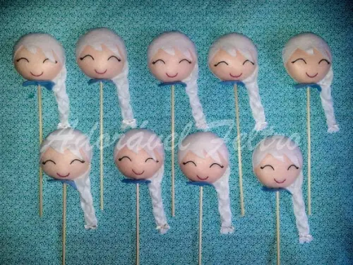 Kit 2 Centros de Mesa Elsa - Frozen