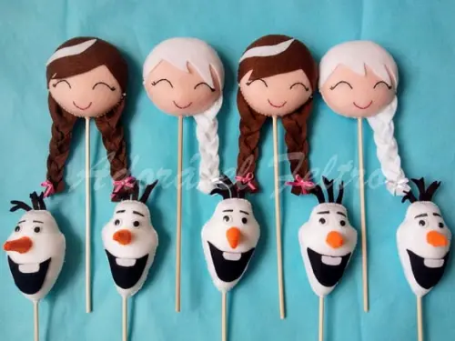 Kit 2 Centros de Mesa Elsa, Anna ou Olaf - Frozen