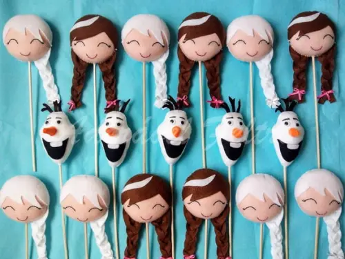Kit 2 Centros de Mesa Elsa, Anna ou Olaf - Frozen