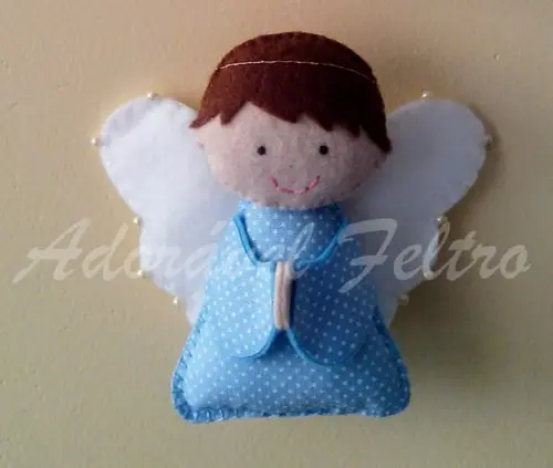 Kit 2 Enfeites para Árvore de Natal Anjo