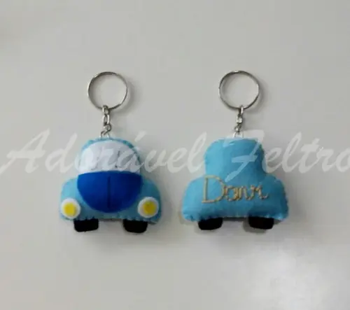 Kit 3 Chaveiros Fusca