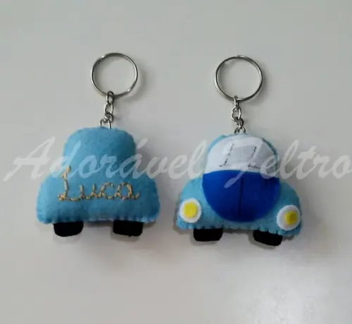Kit 3 Chaveiros Fusca