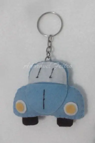 Kit 3 Chaveiros Fusca
