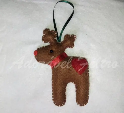 Kit 3 Enfeites para Árvore de Natal - Rena