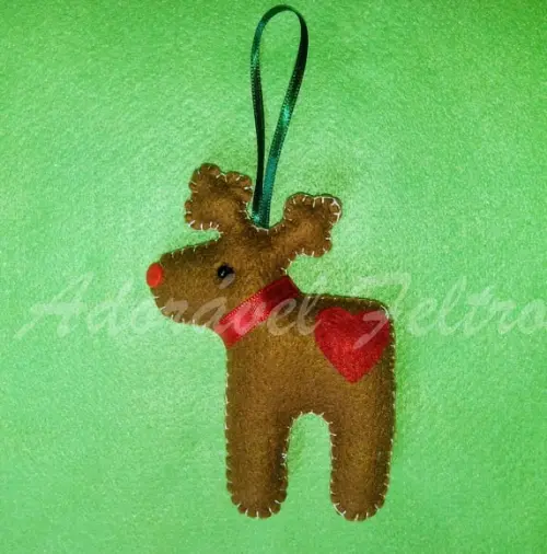 Kit 3 Enfeites para Árvore de Natal - Rena