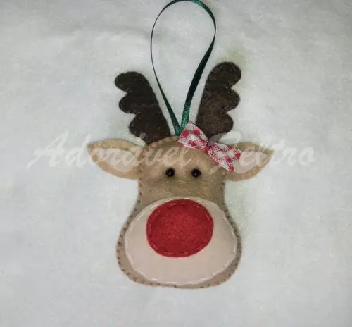 Kit 3 Enfeites para Árvore de Natal - Rena