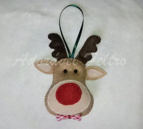 Kit 3 Enfeites para Árvore de Natal - Rena
