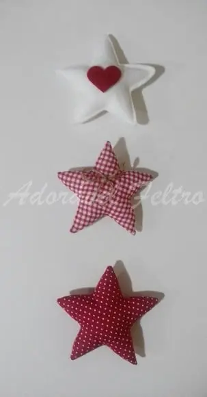 Kit 3 Enfeites para Árvore de Natal-Estrela